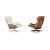Poltrona Vitra Lounge Chair Noce pigmentato bianco 412 117 00