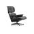 Poltrona Vitra Lounge Chair Noce pigmentato nero 412 126 00
