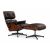 Poltrona Vitra Lounge Chair e Ottoman Palissandro Santos 412 122 00