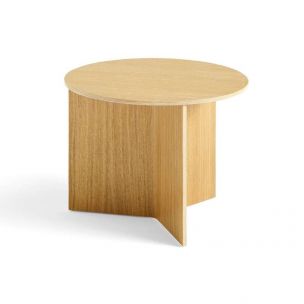 Tavolino Hay Slit Table Wood Round