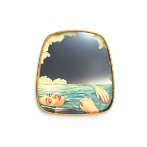 Seletti Mirrors gold frames Sea girl 17043