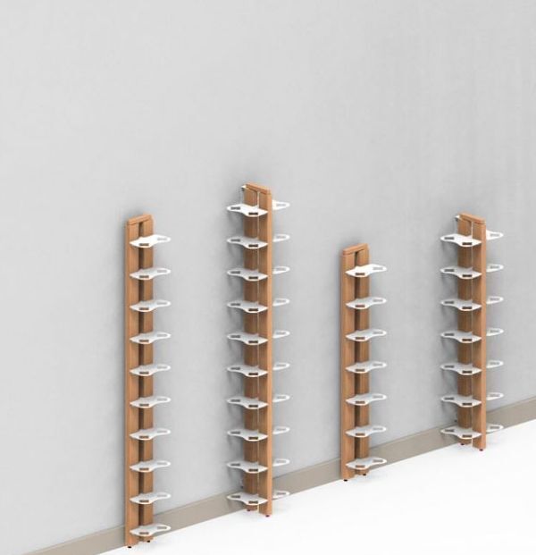 Portabottiglie da parete in legno massello Zia Gaia Mono