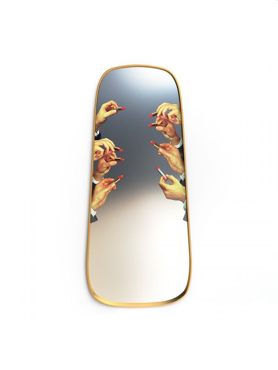 Seletti Mirrors gold frames Lipstick 17051
